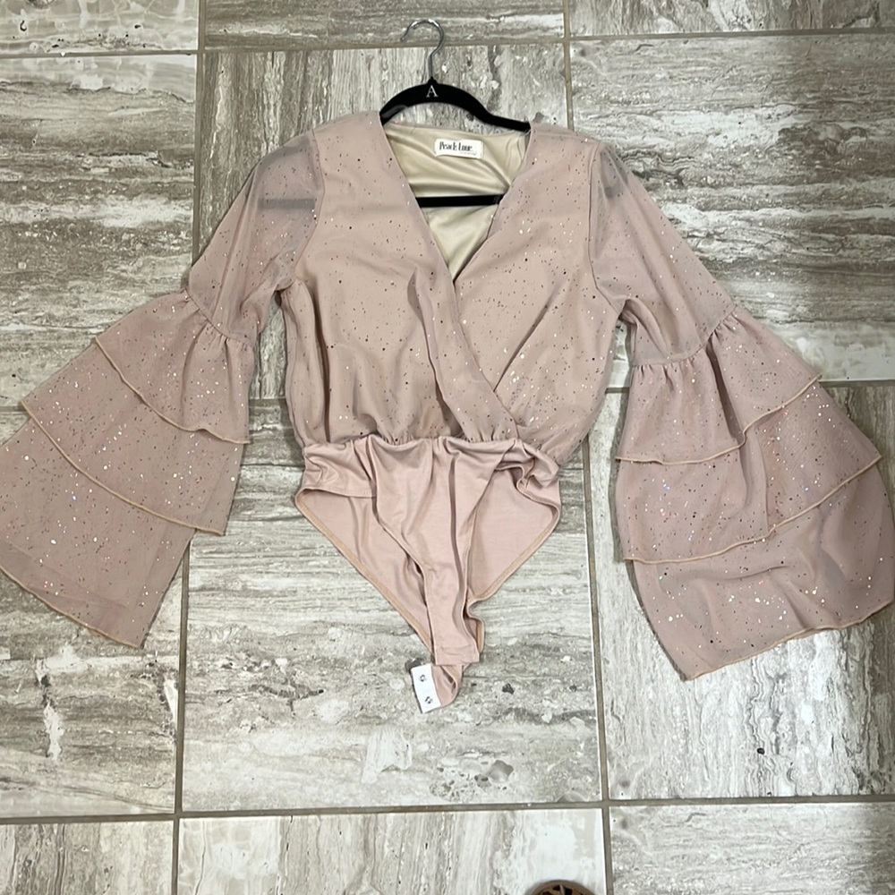 Peach love bodysuit